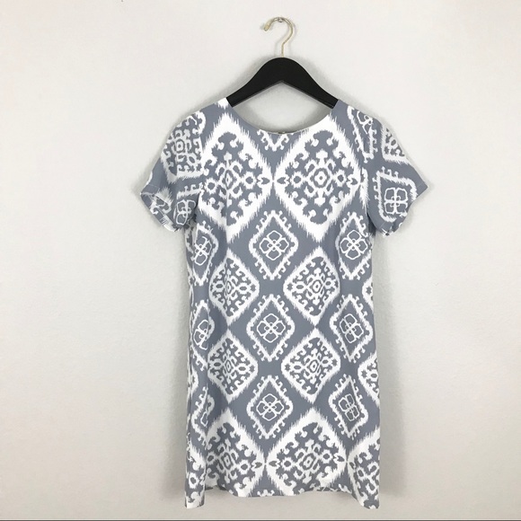 Lulus small Ikat Shift Dress Blue Give Me Print - Picture 6 of 8